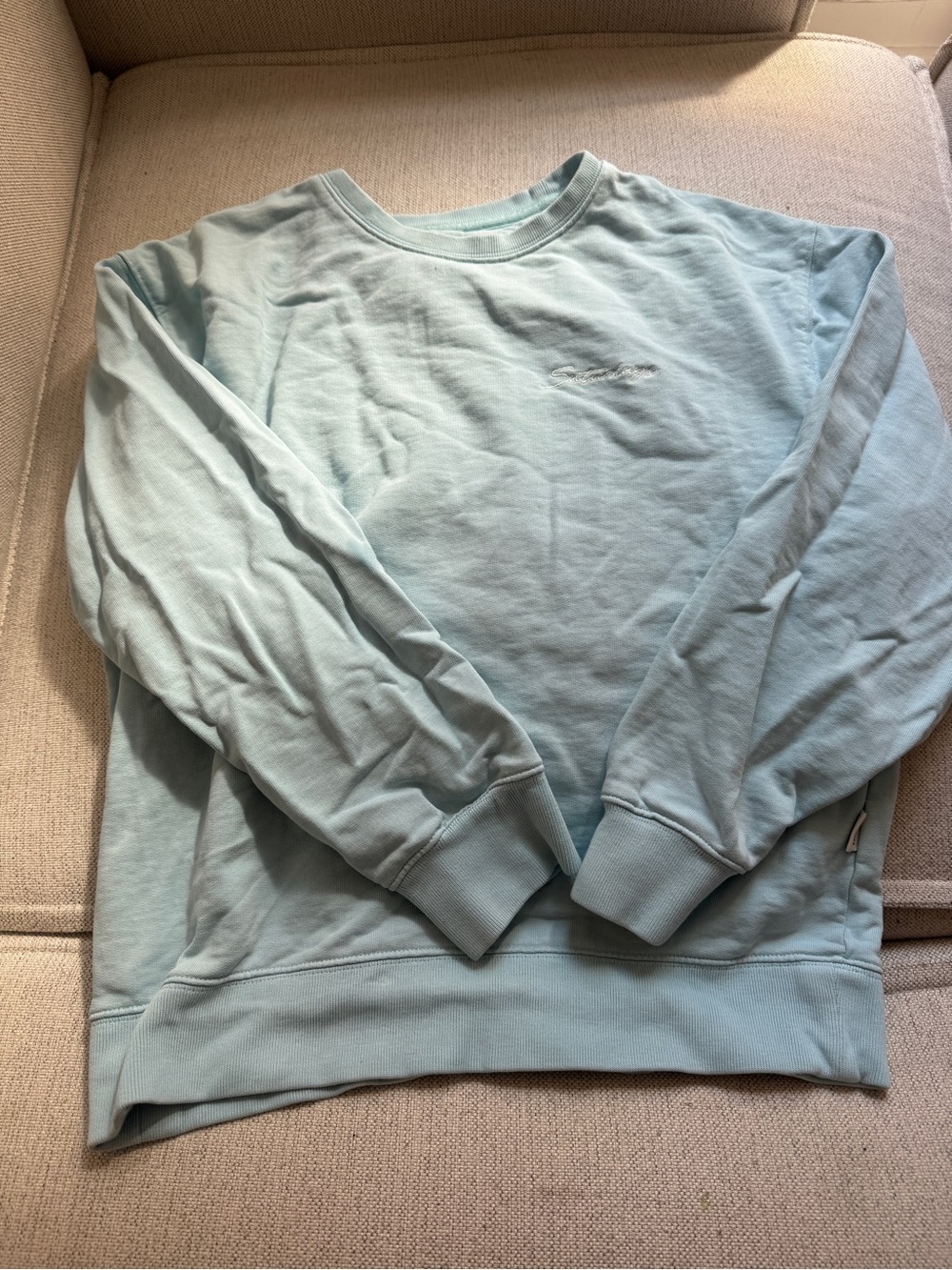 Light Aqua Crewneck Sweatshirt unisex